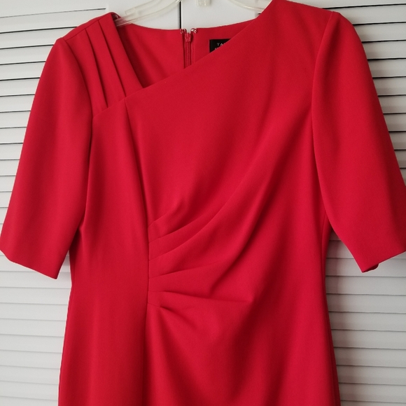 Tahari Classic Red Dress - Picture 2 of 6